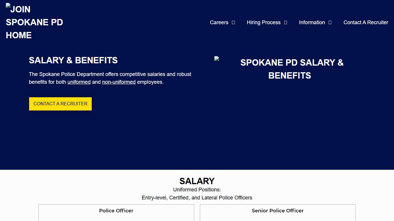 Spokane PD Salary & Benefits